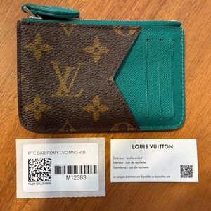 Louis Vuitton Romy Card Holder Borneo Green